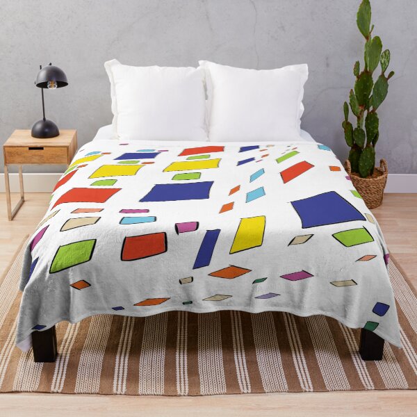 Item preview, colored squares in perspective abstract design designed and sold by Gustavoe.