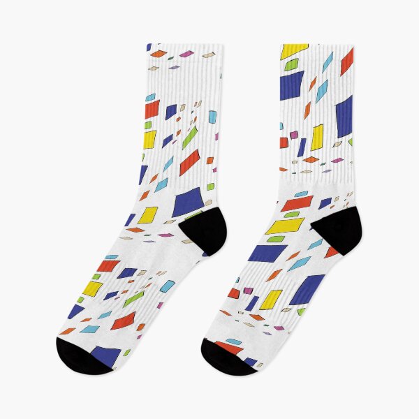 Item preview, colored squares in perspective abstract design designed and sold by Gustavoe.