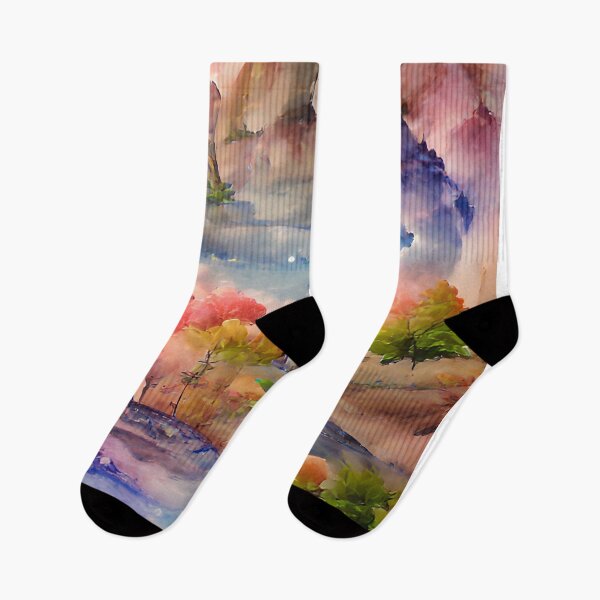 Item preview, Magical colorful fairytale landscape designed and sold by FlyingSprinkles.