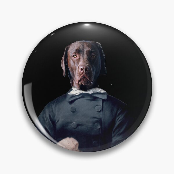 Item preview, Cute Labrador Retriever Distinguish Royal Dog Pets on renaissance oil painting designed and sold by katarsisworks.