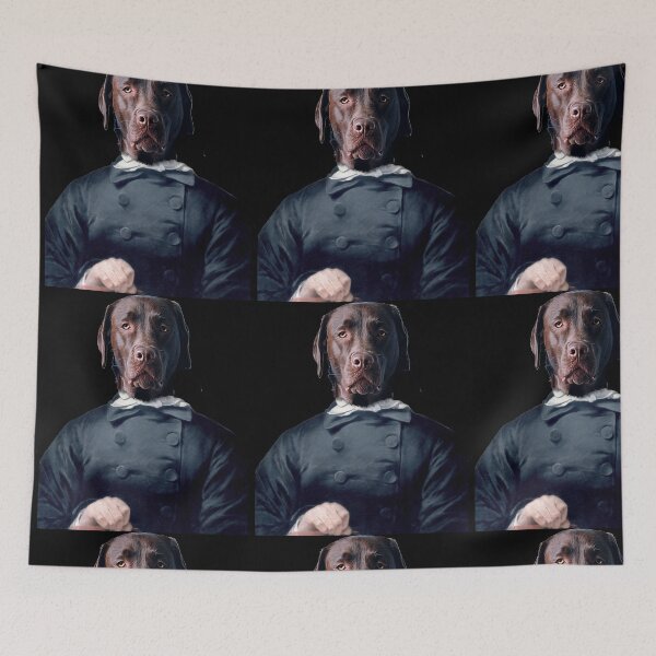 Item preview, Cute Labrador Retriever Distinguish Royal Dog Pets on renaissance oil painting designed and sold by katarsisworks.