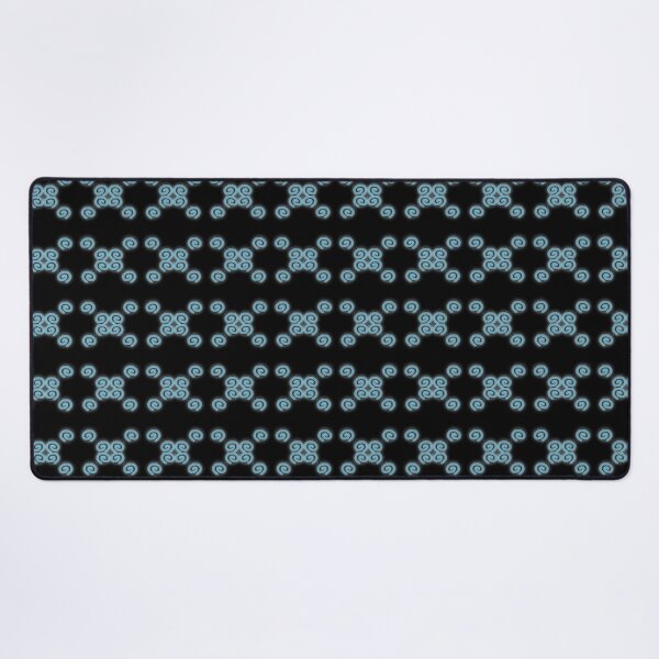 Item preview, Blue spirals on black background designed and sold by Meo Design.