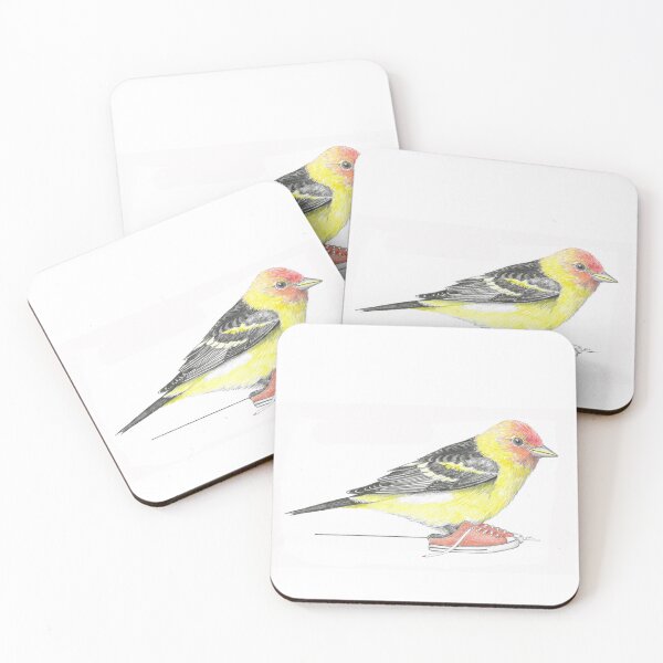 Item preview, Western Tanager in Mule Sneakers designed and sold by JimsBirds.
