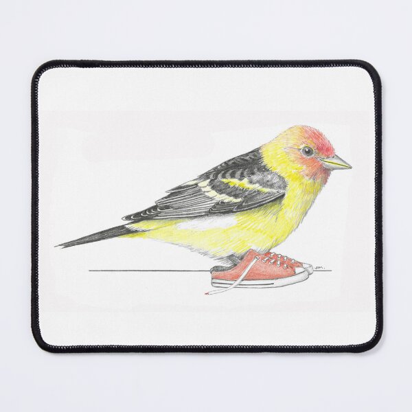 Item preview, Western Tanager in Mule Sneakers designed and sold by JimsBirds.