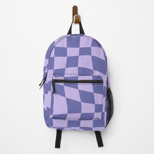 Item preview, Warped Checkered Pattern (periwinkle blue/lavender) designed and sold by Design Minds Boutique.