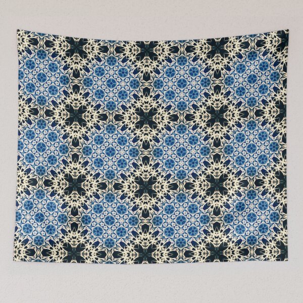 Item preview, Abstract Pattern  floral blue designed and sold by Hulya Yucel Designs.
