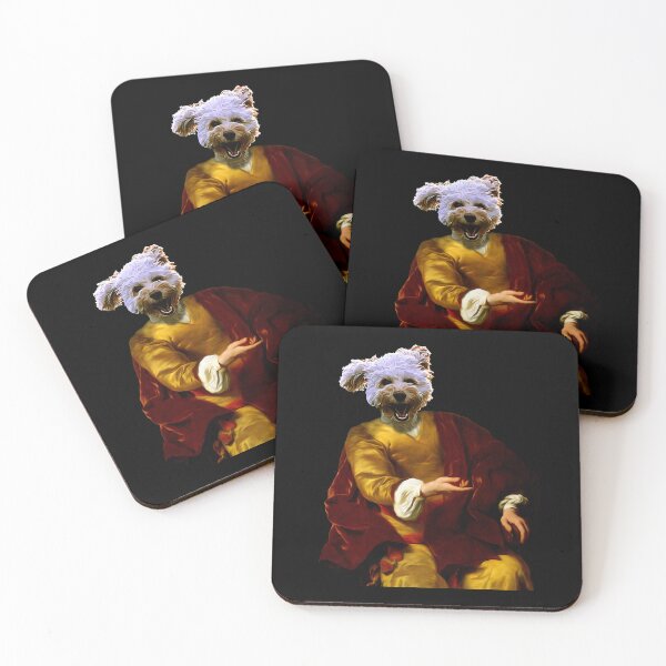 Item preview, Cute small dog Distinguish Royal Dog Pets on renaissance oil painting designed and sold by katarsisworks.