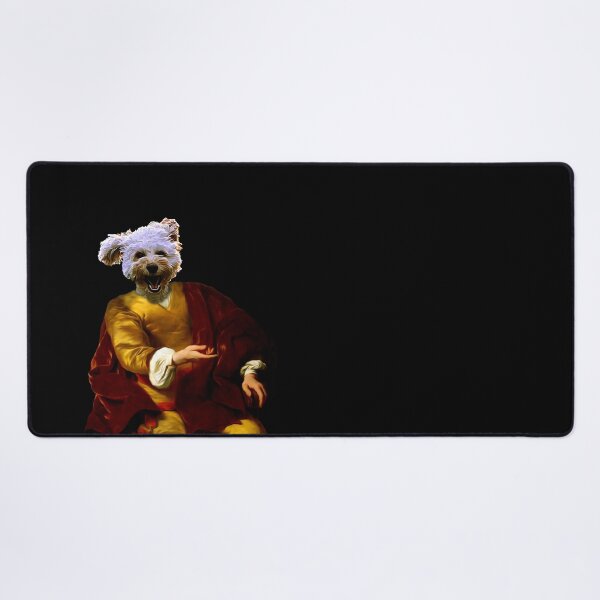 Item preview, Cute small dog Distinguish Royal Dog Pets on renaissance oil painting designed and sold by katarsisworks.