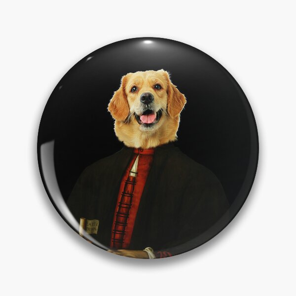 Item preview, cute golden retriever Distinguish Royal Dog Pets on renaissance oil painting designed and sold by katarsisworks.