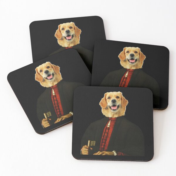 Item preview, cute golden retriever Distinguish Royal Dog Pets on renaissance oil painting designed and sold by katarsisworks.