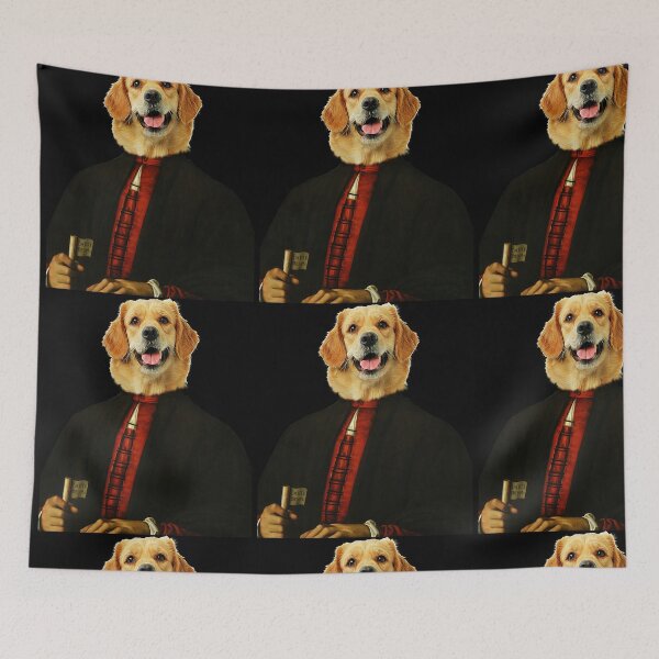 Item preview, cute golden retriever Distinguish Royal Dog Pets on renaissance oil painting designed and sold by katarsisworks.