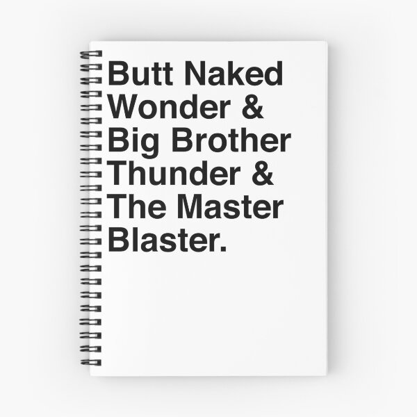 Item preview, Butt Naked Wunda & Big Brutha Thunda & the Masta Blasta (black) designed and sold by TextualDeviancy.