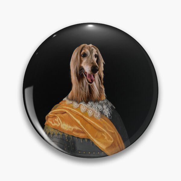 Artikelvorschau, cute Afghan Hound  Distinguish Royal Dog Pets on renaissance oil painting entworfen und verkauft von katarsisworks.