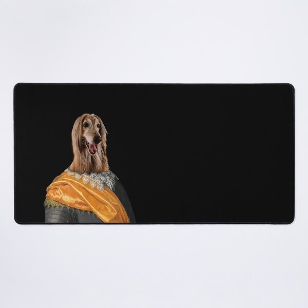 Item preview, cute Afghan Hound Distinguish Royal Dog Pets on renaissance oil painting designed and sold by katarsisworks.