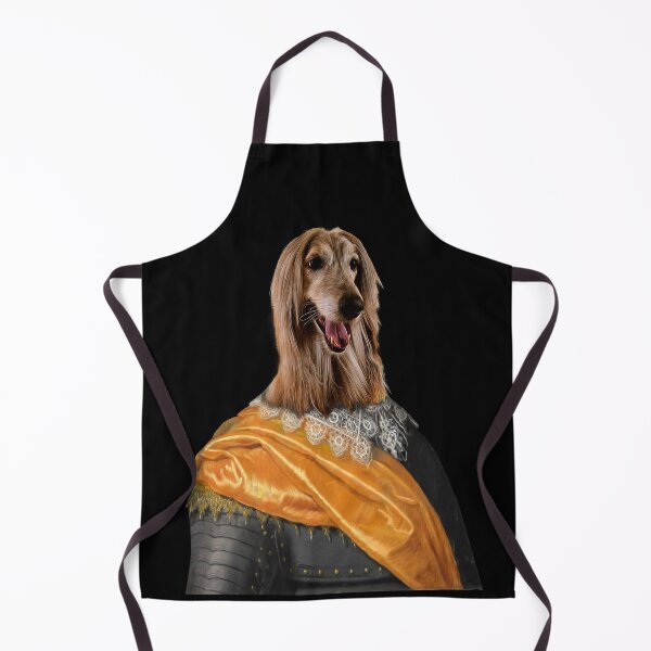 Item preview, cute Afghan Hound Distinguish Royal Dog Pets on renaissance oil painting designed and sold by katarsisworks.