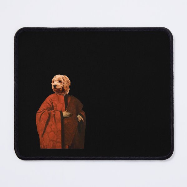 Item preview, Cute Goldendoodle Distinguish Royal Dog Pets on renaissance oil painting designed and sold by katarsisworks.