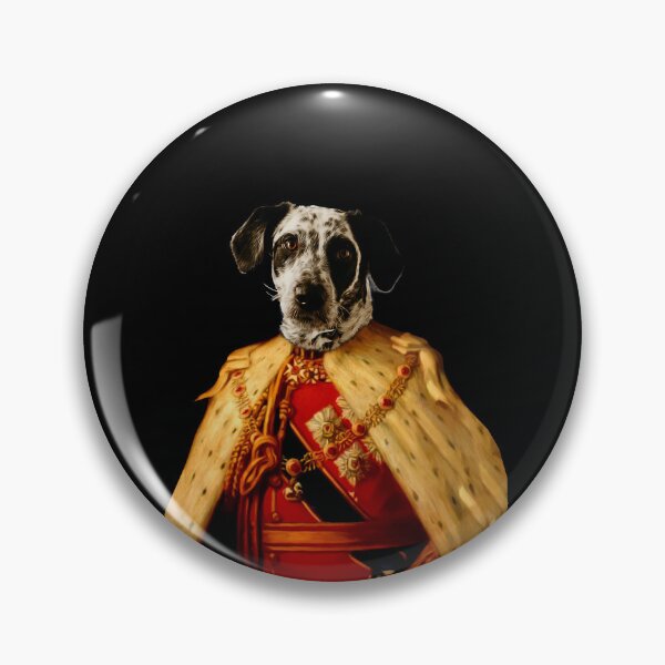 Item preview, Cute dalmantian Distinguish Royal Dog Pets on renaissance oil painting designed and sold by katarsisworks.