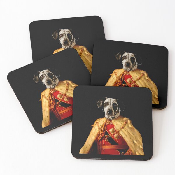 Item preview, Cute dalmantian Distinguish Royal Dog Pets on renaissance oil painting designed and sold by katarsisworks.