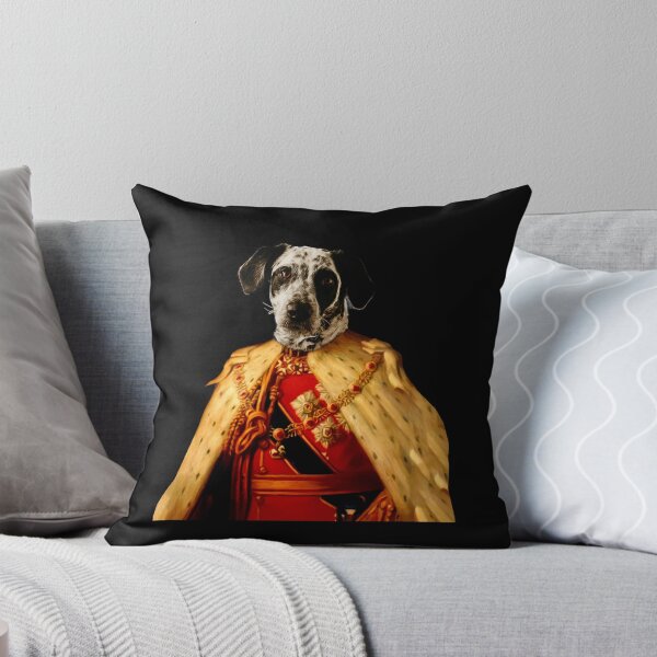 Item preview, Cute dalmantian Distinguish Royal Dog Pets on renaissance oil painting designed and sold by katarsisworks.