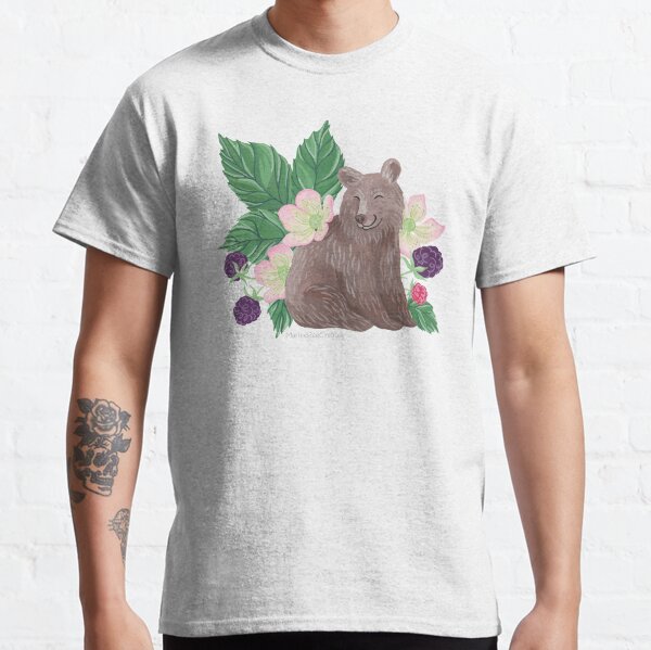 Bears & Blackberries - White Classic T-Shirt