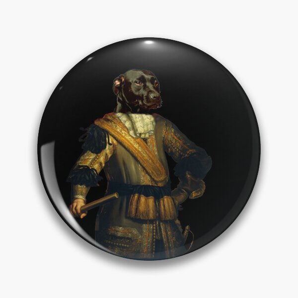 Item preview, Cute Labrador Retriever Distinguish Royal Dog Pets on renaissance oil painting designed and sold by katarsisworks.