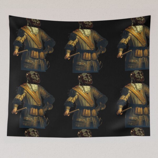 Item preview, Cute Labrador Retriever Distinguish Royal Dog Pets on renaissance oil painting designed and sold by katarsisworks.