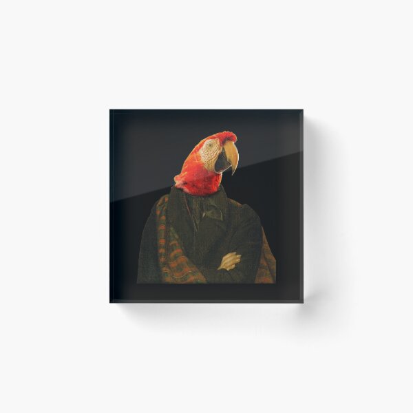 Item preview, Cute parrot Macaw Distinguish Royal Dog Pets on renaissance oil painting designed and sold by katarsisworks.