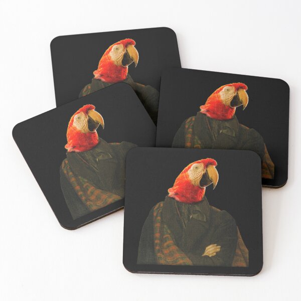 Item preview, Cute parrot Macaw Distinguish Royal Dog Pets on renaissance oil painting designed and sold by katarsisworks.