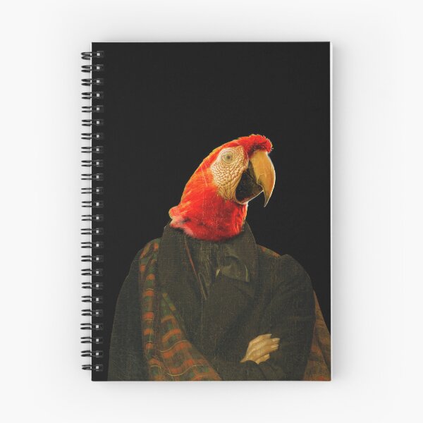 Artikelvorschau, Cute parrot Macaw Distinguish Royal Dog Pets on renaissance oil painting entworfen und verkauft von katarsisworks.