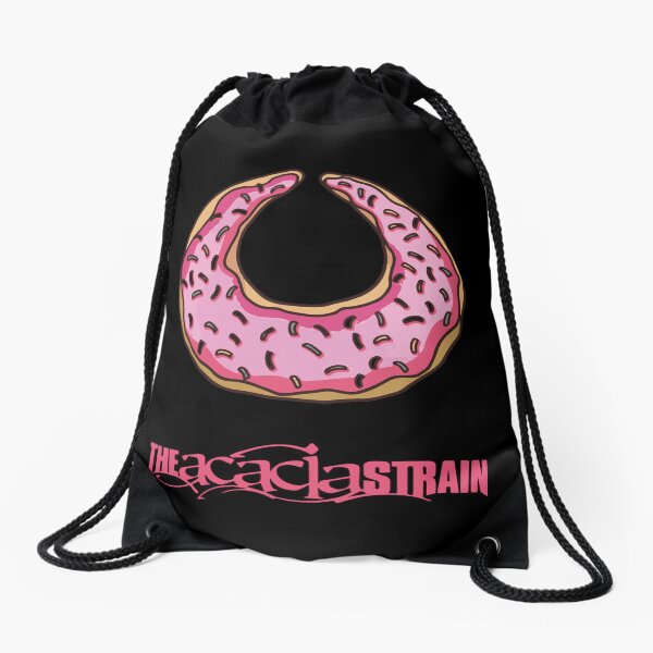 The acacia strain t-shirt donut Drawstring Bag