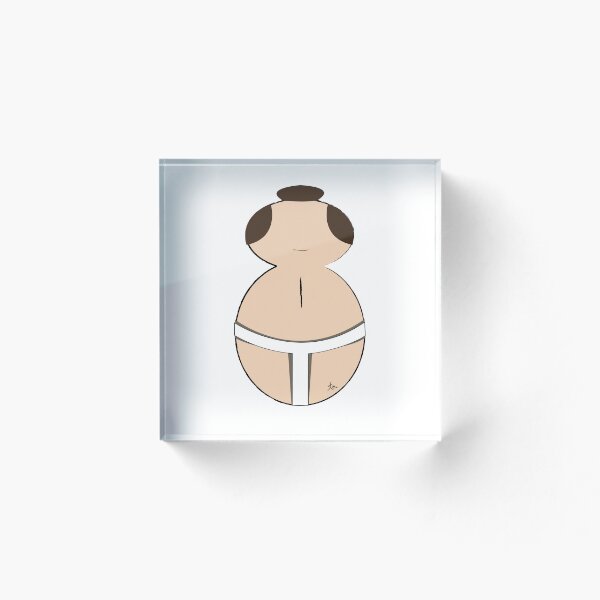 Item preview, muñeca de Kokeshi sumo japonés. designed and sold by pixel8it.