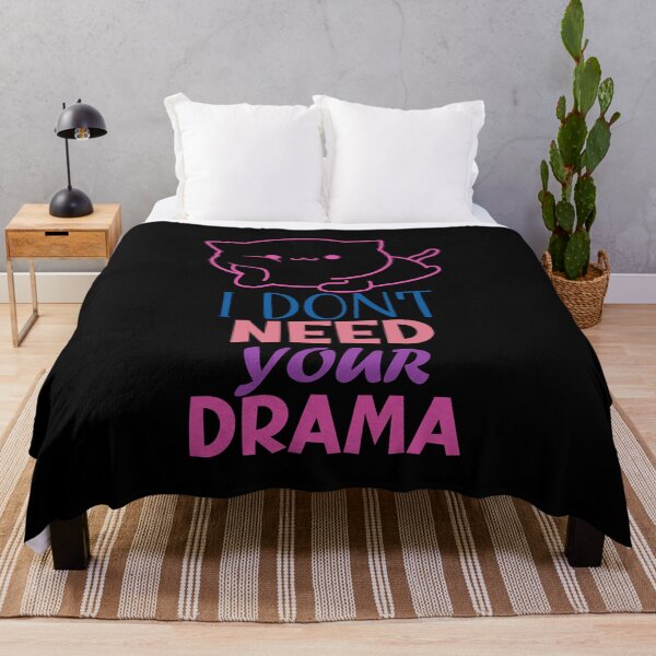 Item preview, I DONT NEED YOUR DRAMA - Funny Cat Pictures with captions for cat sayings lovers designed and sold by FunnyCatsFam.