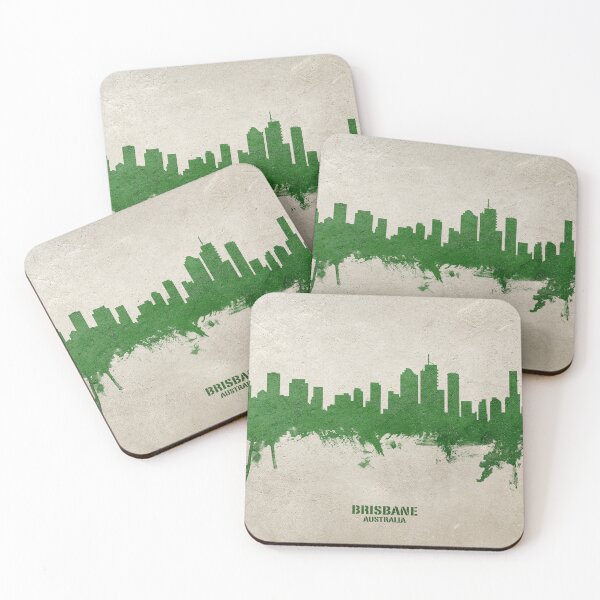 Artikelvorschau, Brisbane Australia Skyline entworfen und verkauft von ArtPrints.