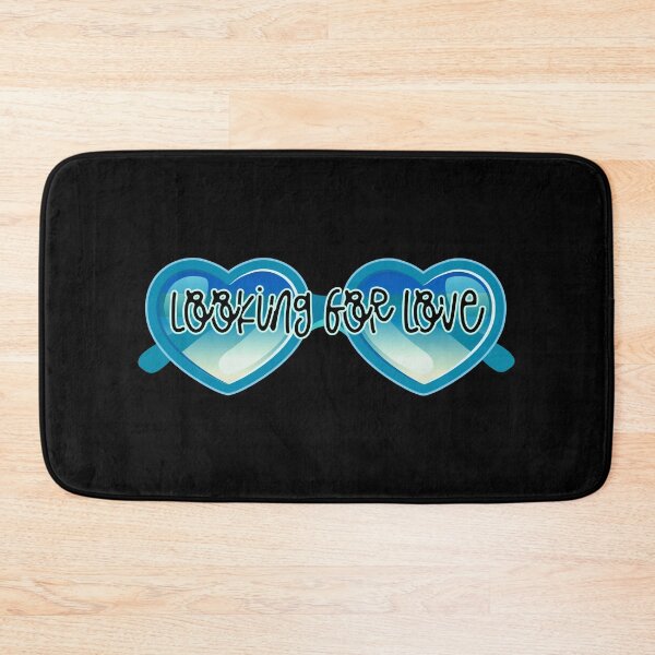 Item preview, Looking for Love (Aqua on Black) designed and sold by PawsitiveMum.