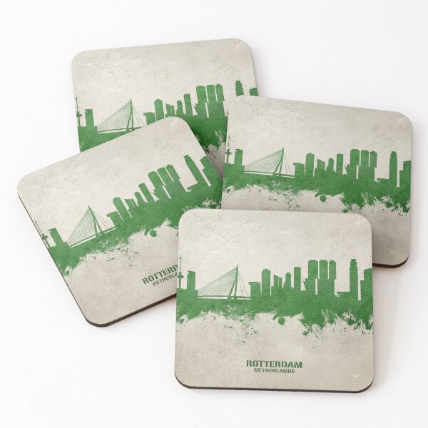 Item preview, Rotterdam The Netherlands Skyline designed and sold by ArtPrints.
