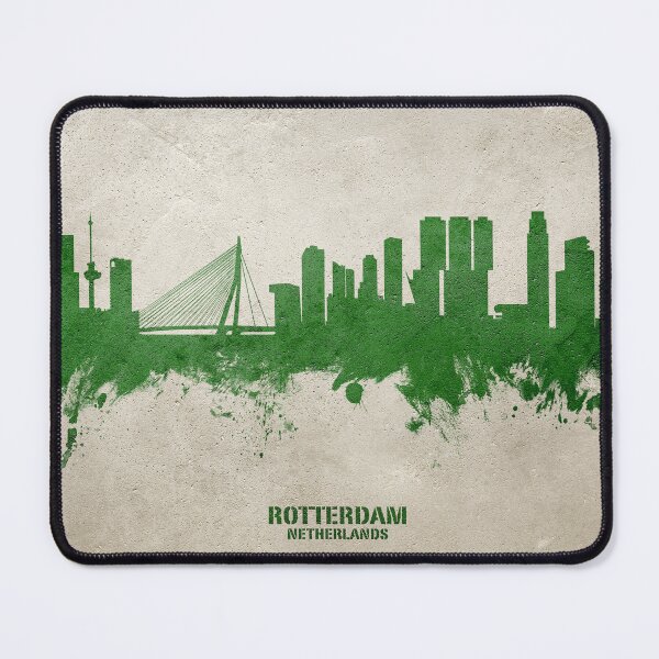 Item preview, Rotterdam The Netherlands Skyline designed and sold by ArtPrints.