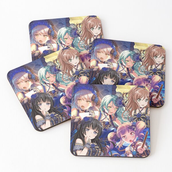 Item preview, BanG Dream Bandori Sayo Yukina Rinko Ako Lisa Rainy Blue Rose edit designed and sold by Galileo Majors.