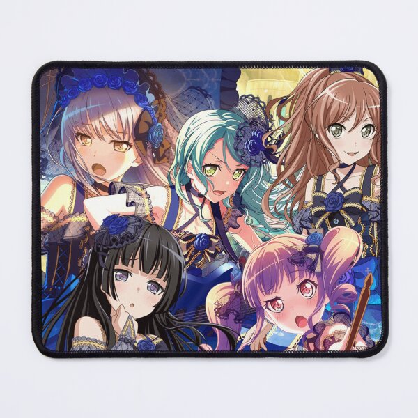 Item preview, BanG Dream Bandori Sayo Yukina Rinko Ako Lisa Rainy Blue Rose edit designed and sold by Galileo Majors.