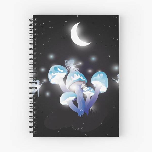 Item preview, moonlit mushroom forest-dreamy night designed and sold by RandaBel.
