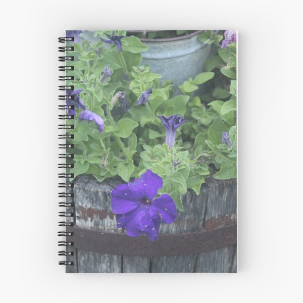 Item preview, Petunias In Wine Barrel Planter designed and sold by Luke12Designs.