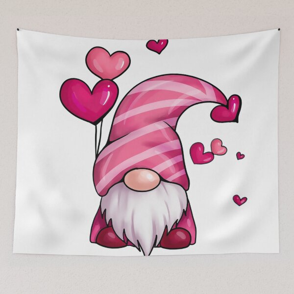 Item preview, Valentine Gnome - Day Pink Heart designed and sold by Cosix.