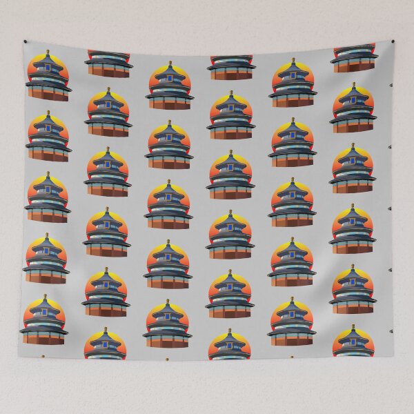 Item preview, My classic Temple Of Heaven drawing  designed and sold by Blondiabshop.