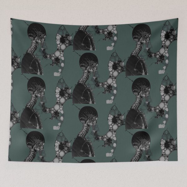 Item preview, skeleton, skull, bones, cells, human anatomy, biology, x-ray image, designed and sold by NessArtByEwa.