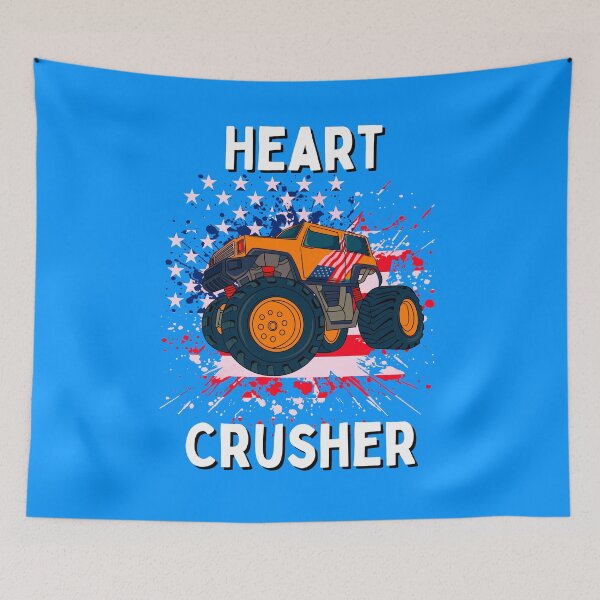 Item preview, Orange  Monster Truck American Flag designed and sold by Lovemountain.