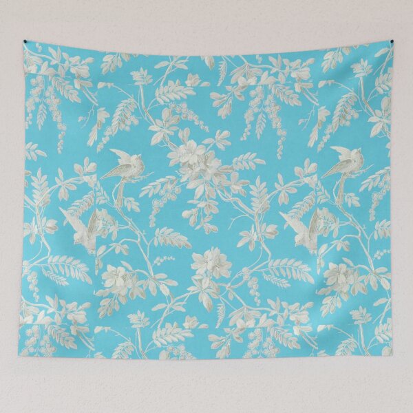 Item preview, Plants and Birds on Bright Blue Background designed and sold by BellaProject.