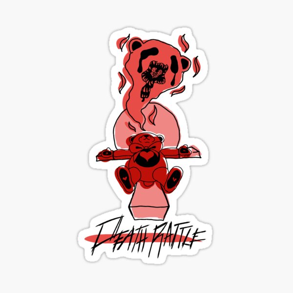 Death Rattle Red Sticker