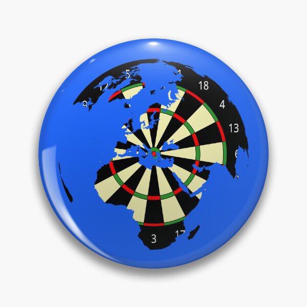 Item preview, Darts board world sport drawing designed and sold by Blondiabshop.