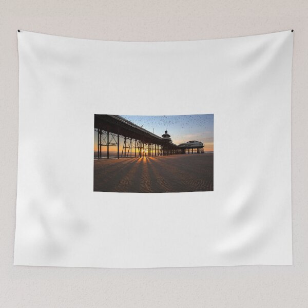 Item preview, Starlings gathering at sunset over Blackpool North Pier designed and sold by Martin Lawrence.