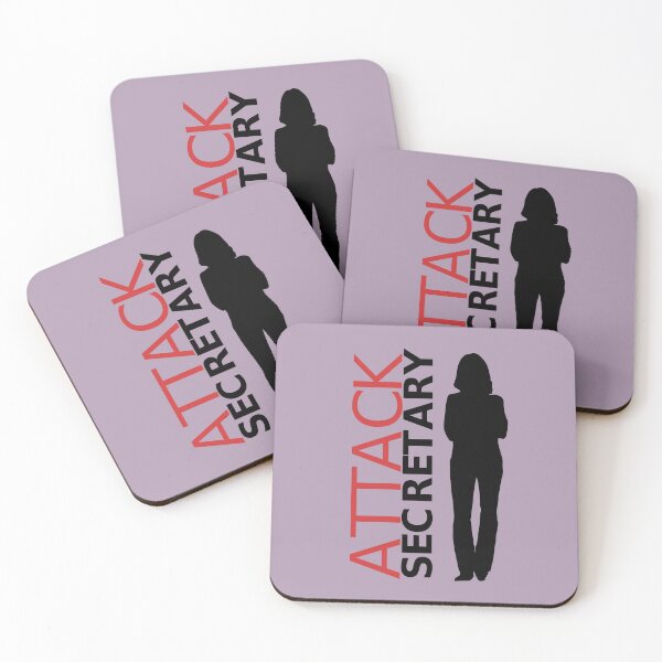 Item preview, Beware Attack Secretary Funny Secretary Gift Black White Red Lilac designed and sold by InterpreTees.