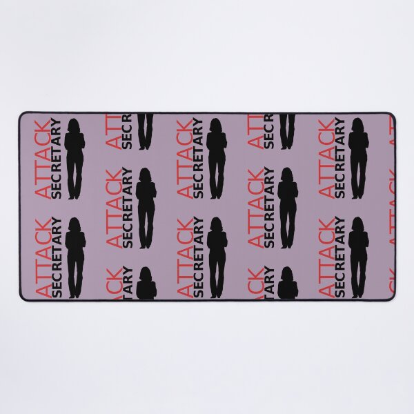 Item preview, Beware Attack Secretary Funny Secretary Gift Black White Red Lilac designed and sold by InterpreTees.
